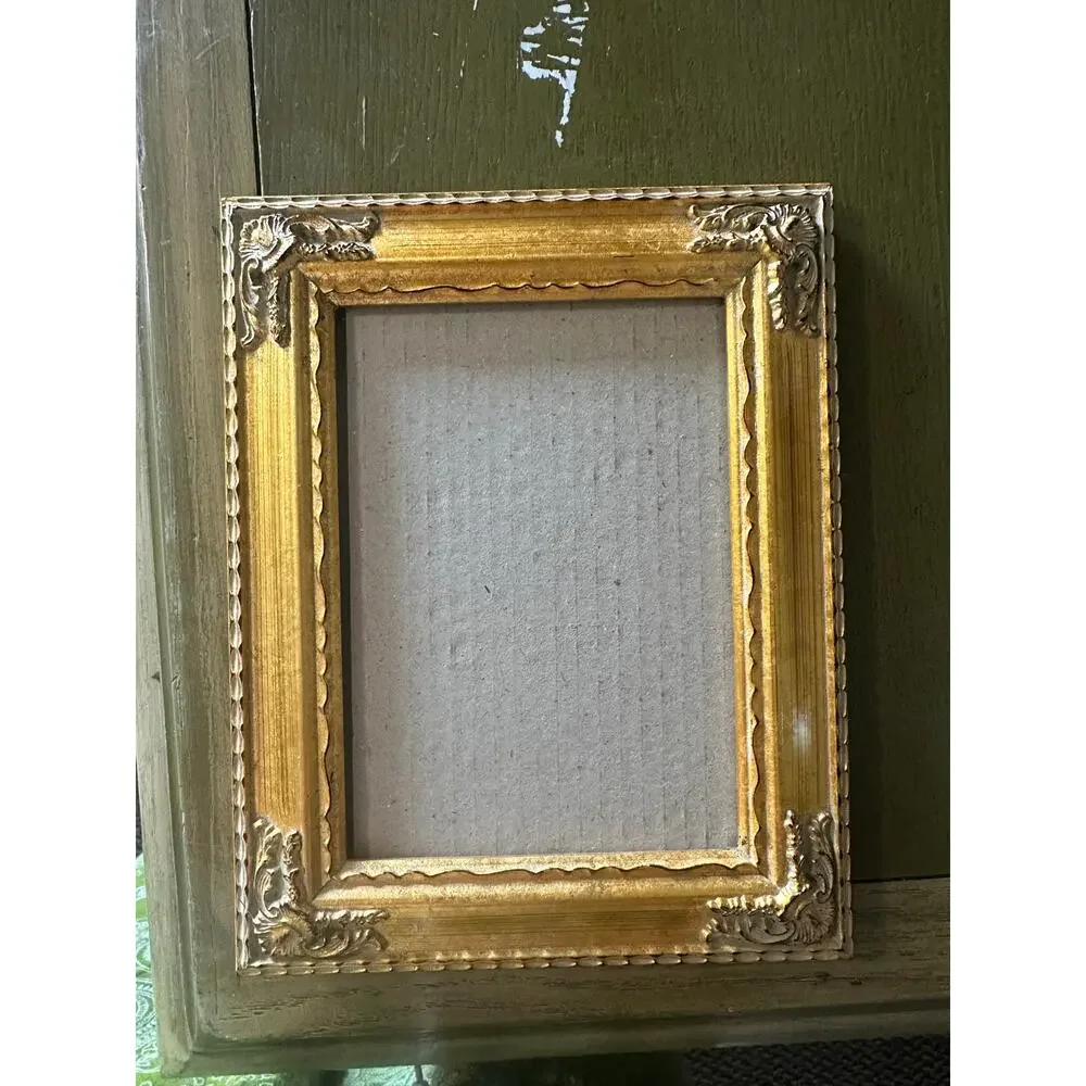French baroque frame vintage 5x7 gold scrolling Victorian romantic home decor